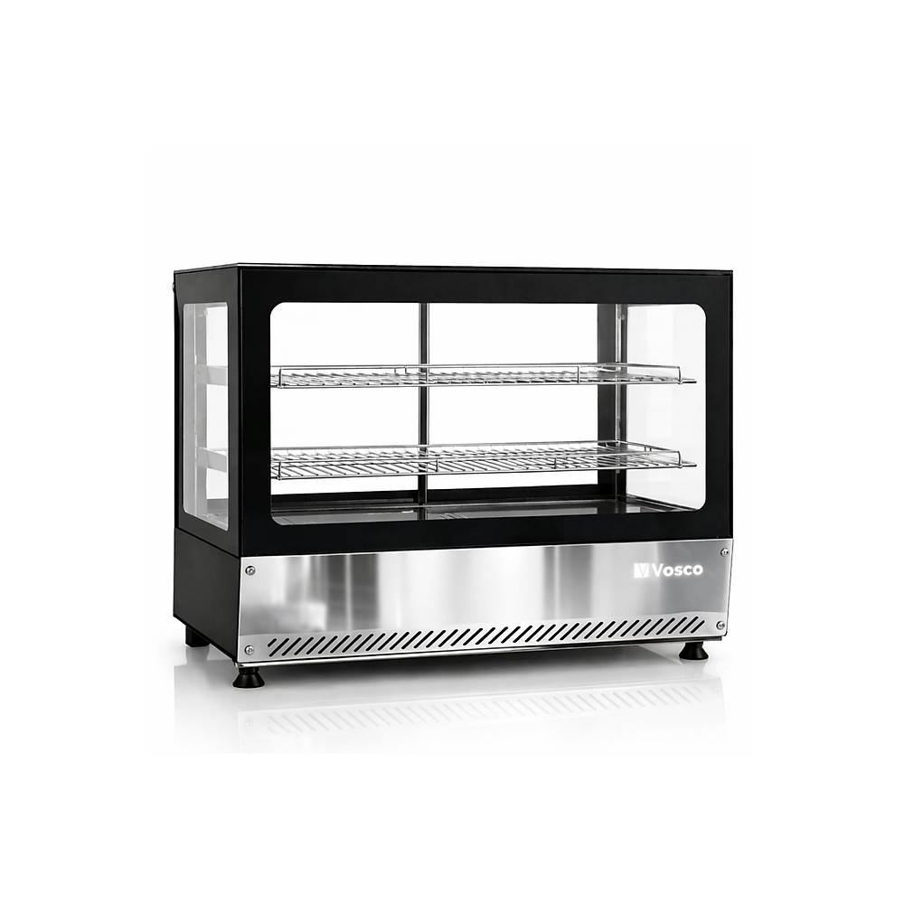Vosco 160L Tezgah Üstü Soğutmalı Pasta Teşhir 90 cm, Panoramik Camlı